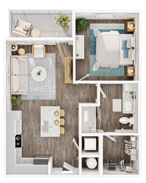 A series of images showing different layouts of a modern bathroom. at Allegra at Cocoa in Cocoa, FL, 32926